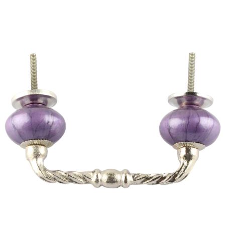 Neon Purple Cearmic Cut Bridge Handles